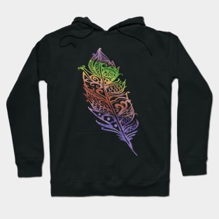 Color Feather Hoodie